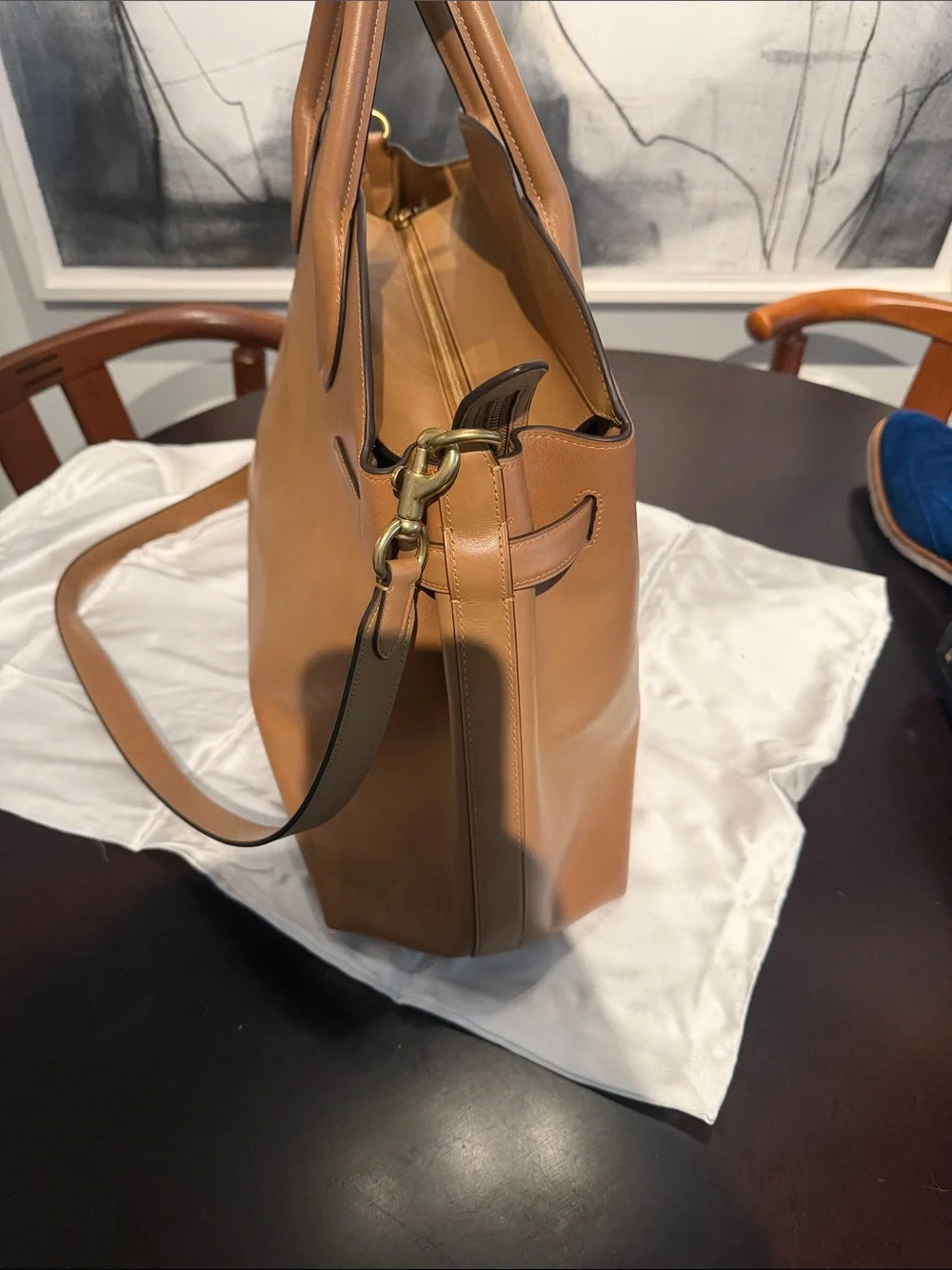 Coach Tan Leather Empire large Removable Strap purchased at Coach NYC 5th Ave